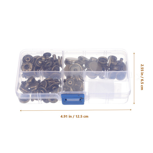 40Ensembles Kit Rivets Et Boutons Pour Cuir Robuste Usage Bricolage 1