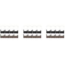 12 Pares de Pastilhas de Freio um Disco de Resina de Bicicleta MTB para Deore M596 M595 M535 SLX M665 XT M775/776/765 XT/R M975 M966 M965