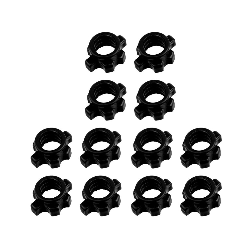 12Pcs Dumbbell Bar Nut Barbells Spin Screw Clamp Dumbell Weight Lifting Fitness Equipments Accessories 6032402022025