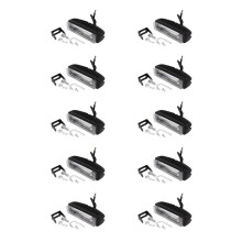 4 Inch 30W Red LED Forklift Truck Warning Lamp Safety Working Light Bar Warehouse Danger Area Light,10-80V (10Pcs)