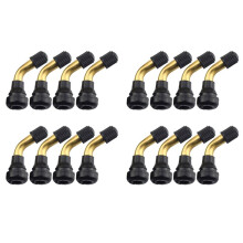 16Pcs Tyre Valves Stem Right Angle Snap-in Rubber 90 Degree Brass for Electric Scooter and M365 Electric Scooter