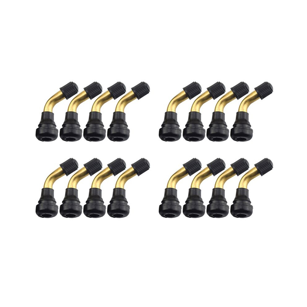 16Pcs Tyre Valves Stem Right Angle Snap-In Rubber 90 Degree Brass For Electric Scooter And M365 Electric Scooter 6032129678147