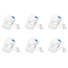 6X 5,8 GHz  System Mikrofalowy Czujnik Ruchu LED 360 Stopni PrzełąCznik światła Czujnik Ruchu Ciała