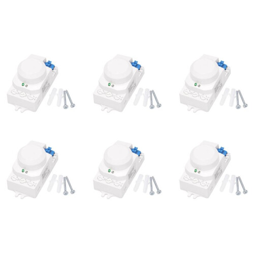6X 5.8GHz  System LED Microwave 360 Degree Motion Sensor Light  Body Motion Detector