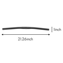 2X Alloy Fixed Gear Bicycle Cycling Straight Fixie Bike Straight Bar Handlebarcolor:Black