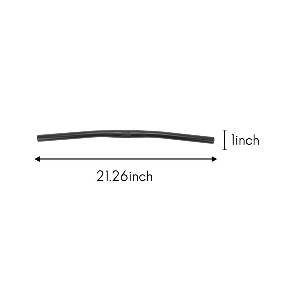 2X Alloy Fixed Gear Bicycle Cycling Straight Fixie Bike Straight Bar Handlebarcolor: Black Brecantia