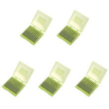 50 Pcs Two Flutes Straight End Mills Straight Slot Bit Wood Cutter Two Double Flute Bits 3.175X2X17mm for CNC Router
