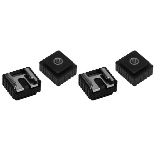 4Pcs Flash Hot Shoe Mount Adapter to 1/4 Inch Thread for Studio Light Stand Tripod 1