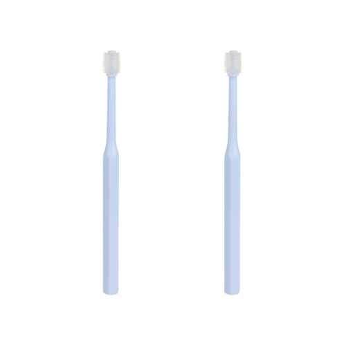 2Pièces Brosse Portable Chiot Chat Bleu Confort Poignée Antidérap 1