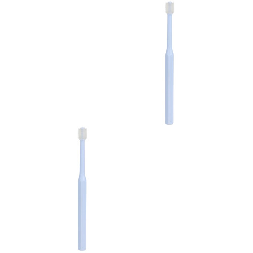 2Pièces Brosse Portable Chiot Chat Bleu Confort Poignée Antidérap 2
