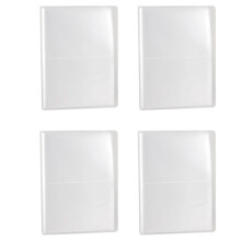 4X PP Reines Bereiftes Einfache Abdeckung Transparente Einlage Typ 5R 7 Zoll PP Foto Album / Postkarte Buch Schreiben Sammlung 80 Fotos Kinder