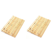 32 Stueck Haekelnadeln in Holz Stricken Wolle 2,0 mm - 12,0 mm Haekelnadel