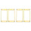 4 Pcs Metal Flat Humbucker Cover Guitar Pickup Frame Mounting Ring 1