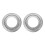 2pcs 12 Inch Round Shape Galvanized Turntable Rotating Swivel Plate Kitchen & Display Table Hardware 1