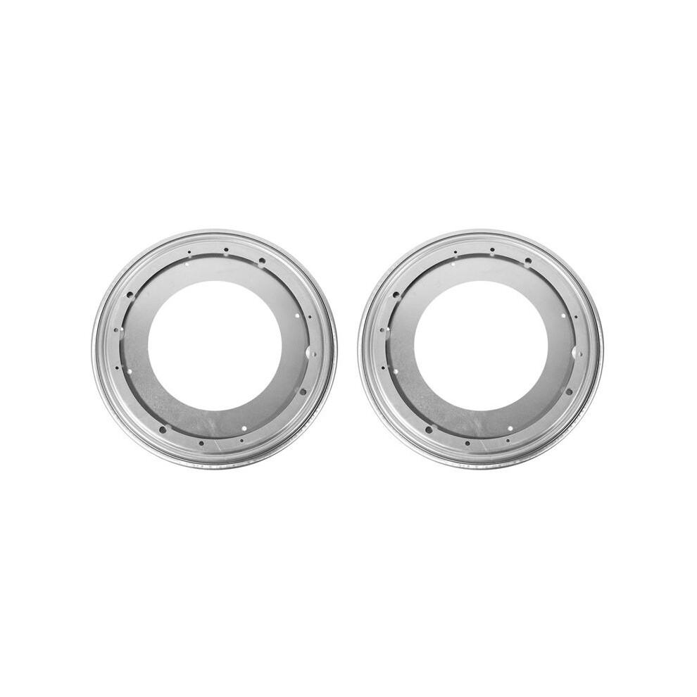 2Pcs 12 Inch Round Shape Galvanized Turntable Rotating Swivel Plate Kitchen & Display Table Hardware 4712228390387