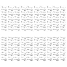200Pcs Fishing Hooked Snap Fishing Swivel Snap Hook Connector Carp Fishing Tackle L-15mm