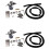 2X Universal Car Adjustable Fuel Pressure Regulator with Gauge Silver 1