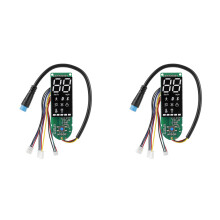 2X Elektroroller-Zubehör Hauptplatine LED-Anzeige Dashboard für 1S Elektroroller-Teile