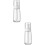 2Pcs 30Ml White Multifunctional Squeeze Spray Bottle For Cosmetic 7