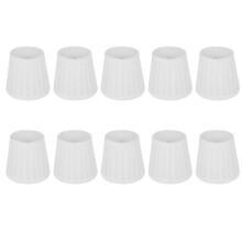 10X Vintage Fabric Lamp Shade Table Desk Bed Lamp Cover Holder Chandelier White
