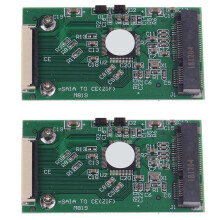 2X  Msata Pci-E 1.8 Inch Ssd to 40 Pin Zif Ce Cable Adapter Converter Card