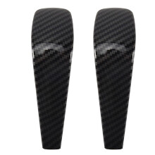 2X Carbon Fiber Gear Shift Handle Sleeve Cover Stickers for 1 3 Series E90 E92 E87 X1 E84 Auto Interior Accessories