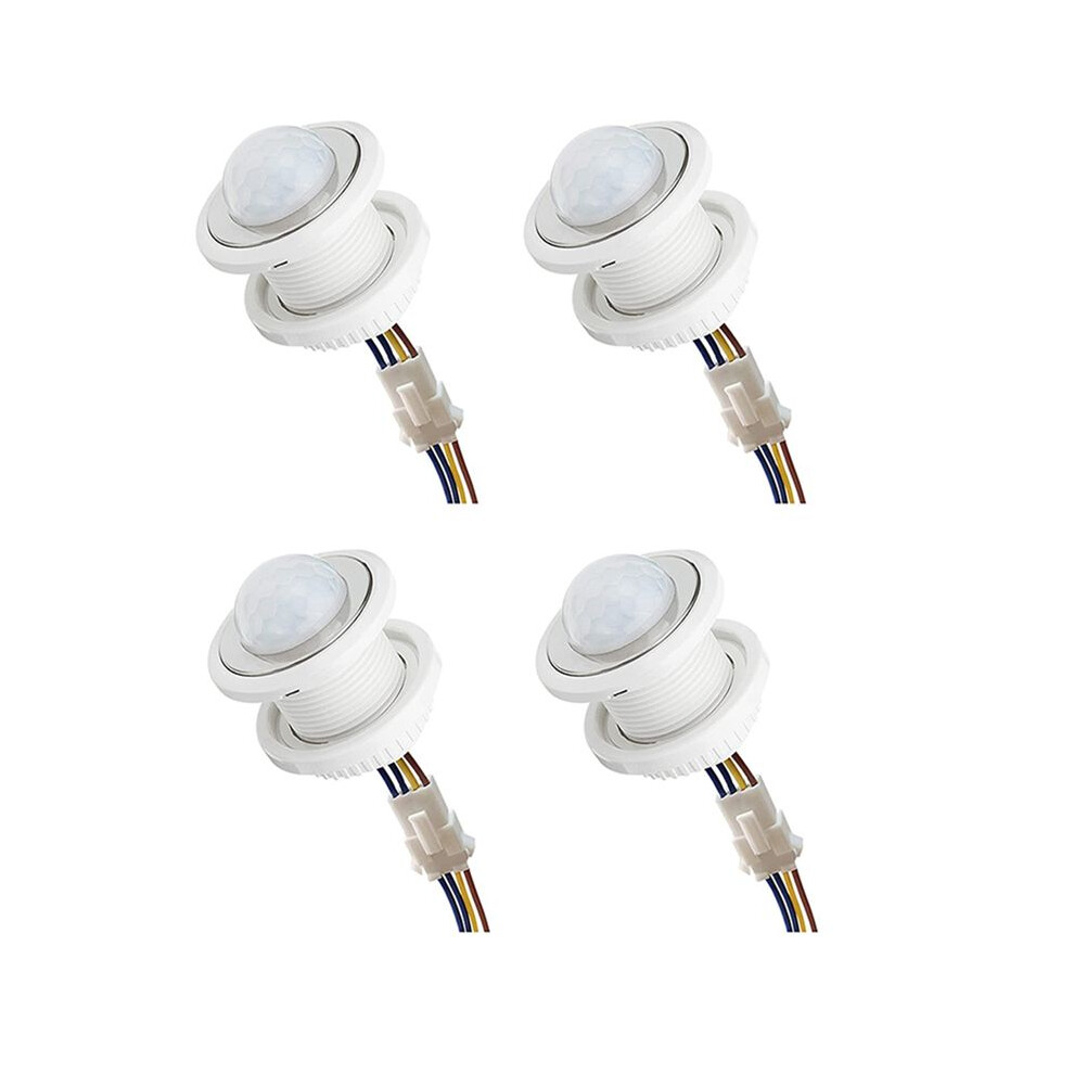 4X Motion Sensor 110-220V Pir Sensor Detection Delay Adjustable Infrared Induction Detector Light 4714111660171