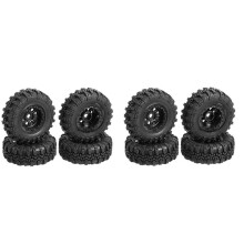 8 Peças 47X18mm Rodas Jantes Pneus Conjunto de Pneus para Axial Scx24 90081 AXI00001 1/24 Rc Rastreador Carro AtualizaçãO Peças Acessórios