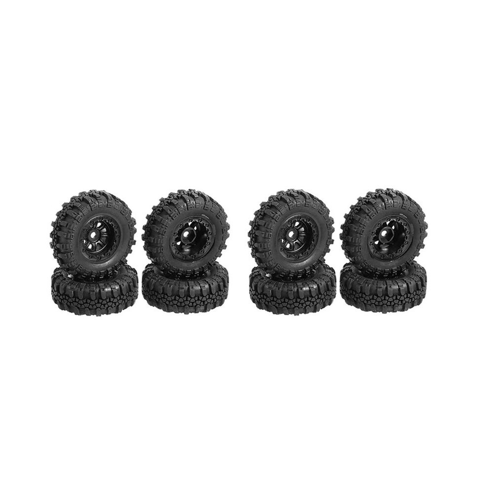 8Pcs 47X18mm Wheel Rims Tires Tyre Set For Axial Scx24 90081 Axi00001 1/24 Rc Crawler Car Upgrade Parts Accessories 6032129686685