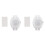 2X PIR Infrared Motion Sensor Detector DC5-24V Auto  Off Timer  Home LED Light Body PIR Motion Sensor Lamp White 1