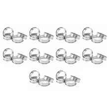 Double Rolled Tart Rings, English Muffin Rings Professional Crumpet Rings Set of 40