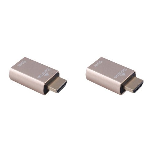 2X -Compatible Lock Screen Signal Holder KVM HDMI2.0 Virtual Adapter EDID DDC Dummy Plug