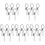 25Pcs Stainless Steel DIY Blank Keychains Silver Hanging Tags Durable 2