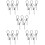 25Pcs Stainless Steel DIY Blank Keychains Silver Hanging Tags Durable 8