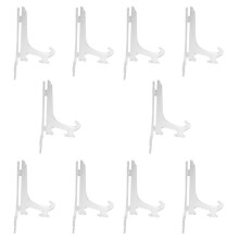 10X Transparent 7 Inch Display Easel Stand Plate Bowl Picture Frame Photo Pedestal Holder