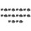 300 Pieces Plastic Parts 8 mm Black Hole Bumper Rivet Clip Closure 1