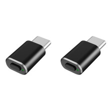 2X Typ C Mouse Jiggler Niewykrywalny Ruch Myszy USB C Mouse Shaker Symulowany Ruch Myszy do Utrzymywania Komputera w Stanie Czuwania Czarny