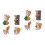 8Pièces Jouet Écureuil PVC Créatif Multicolore Mini Animal Forêt 4