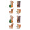 8Pièces Jouet Écureuil PVC Créatif Multicolore Mini Animal Forêt 5