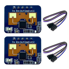 2X HLK-LD2410C 24G-Sensor für Menschliche Anwesenheit, Unterstützt BT-Funktion, App-Radarsensormodul, FMCW-Millimeterwellen-Bewegungserkennung