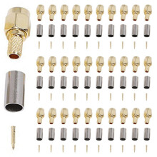 400 Stück SMA Stecker Straight Crimp für RG58 Stecker Adapter