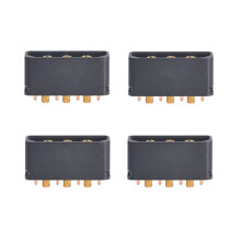 4 Connecteurs Mâles Plaqués Or pour Alimentation de Batterie D'Avion RC ICM150S17PB 20A (Pièces de Connexion DIY)