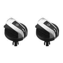 2 Pieza Botones de Perilla del Interruptor de Faros Delanteros de Coche para - 5/7 Series X3 X4 F01 F02 F03 F10 F18 F07 F06 F25 F26 Negro