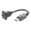 DP1.2 Panel Mount Feedthrough Connector Female to Male Panel Coupler with D-Type and XLR Mount 1
