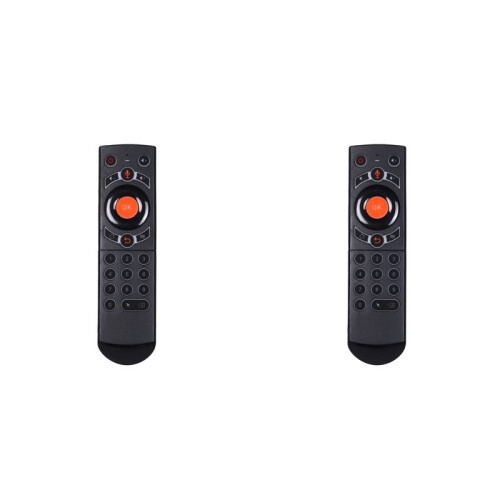 2X Q7 Backlit Gyroscope Wireless Air Mouse  Voice Remote Control Full Keys IR Learning for Android TV Box