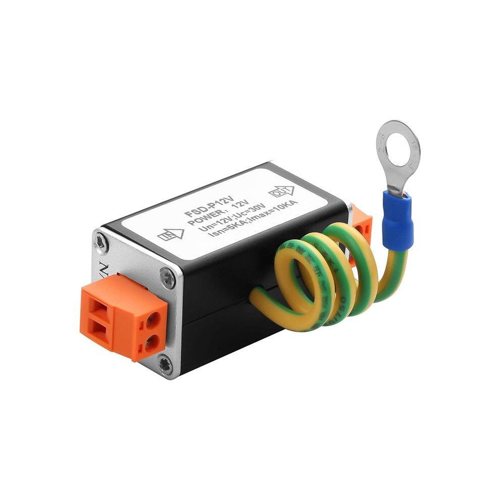 Dc12v Surge Protector 10Ka Lighting Arrestor For Security Cameras, Cctv Systems, Rs485 & Low Voltage Equipment Brecantia