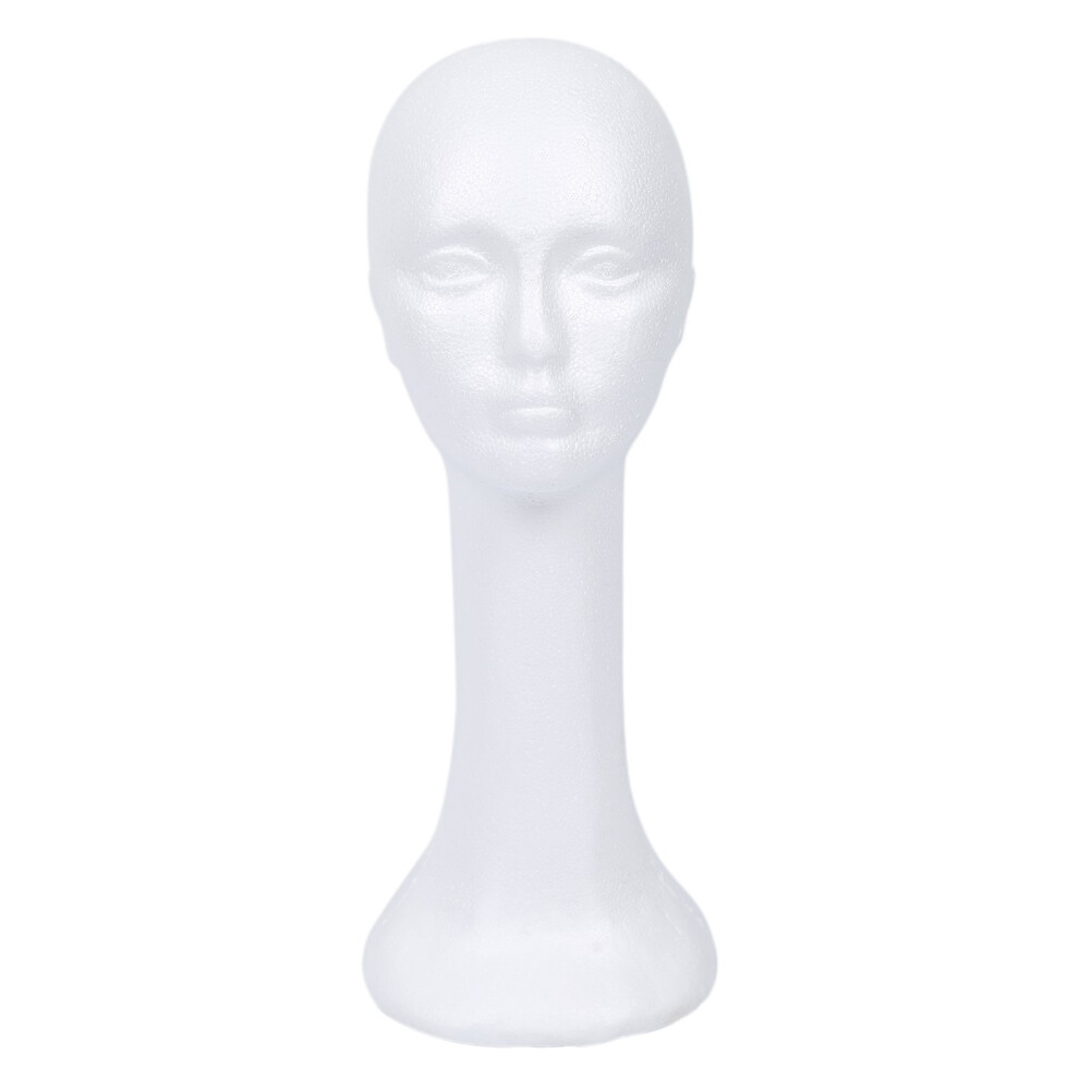 Tlily Long Neck Female Foam Model Glasses Hair Wig Mannequin Hat Stand