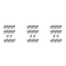 60Pcs Metal Bucket Portable Flower Pot Vases Planters Lovely Candy Box for Wedding Party Home Decoration