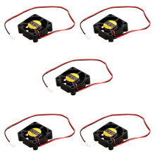 5 Piezas 30mm x 30mm x 10mm 3010S 12V 0.06A Ventilador de Enfriamiento Sin Escobillas