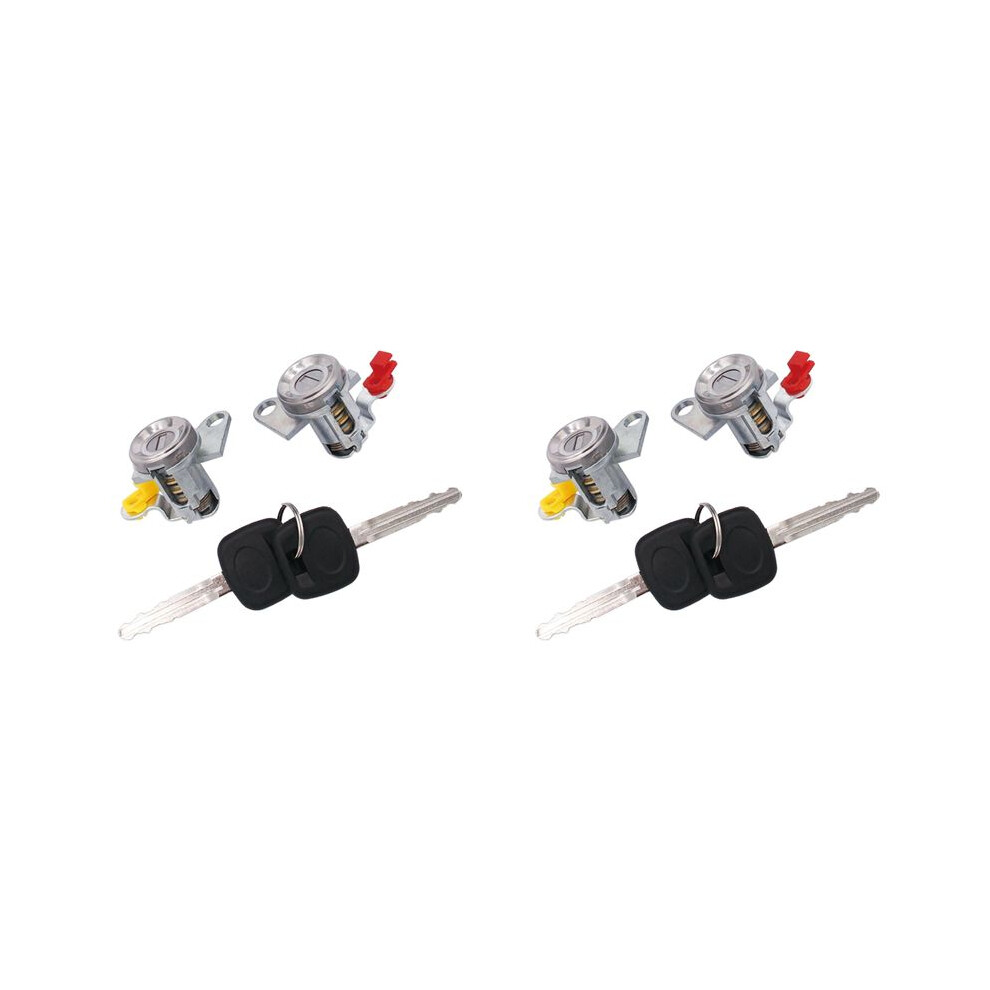 2X Car Door Lock With Key (L+R) For Ae100 93-97 Geo Prizm 69051-12340 69052-12360 4713834295172